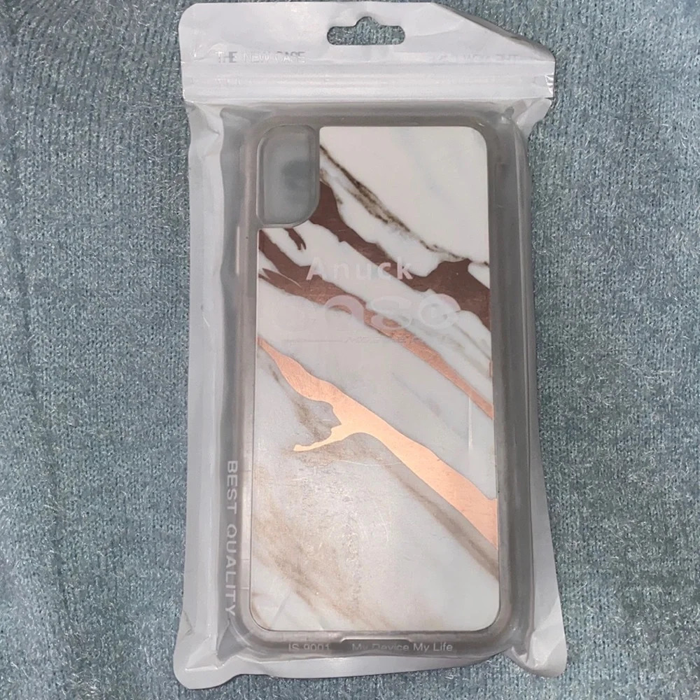 IPhone XS Max Clear- Marble Jelly Case